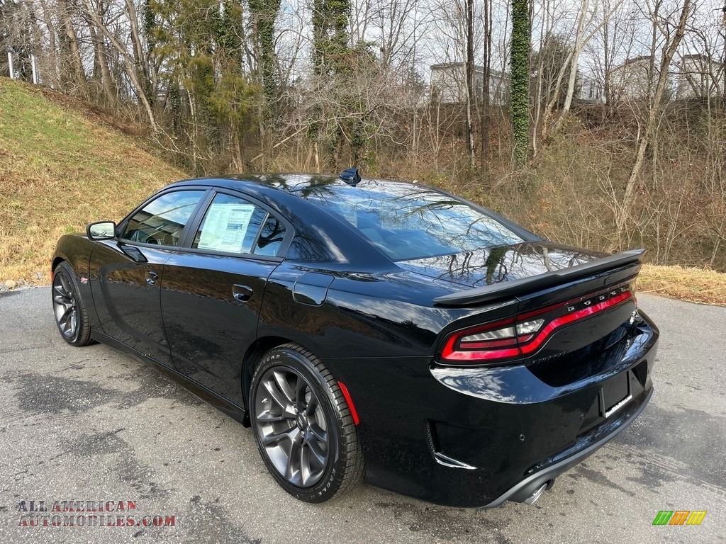 2021 Charger Scat Pack - Pitch Black / Black photo #8