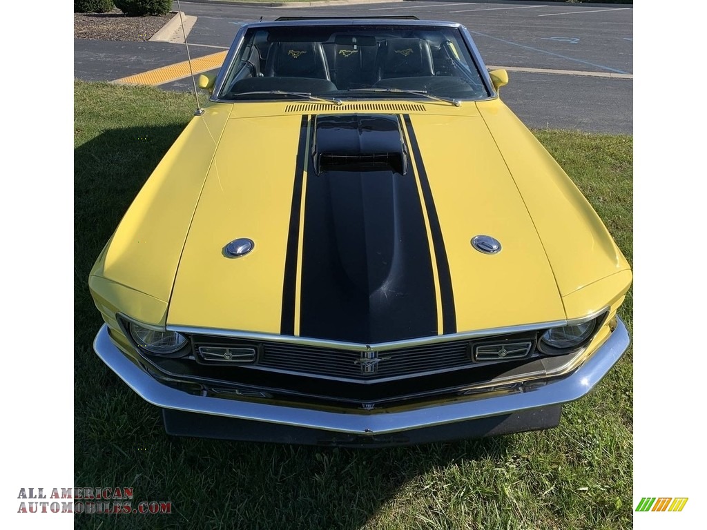 1970 Mustang Convertible - Yellow / Black photo #4