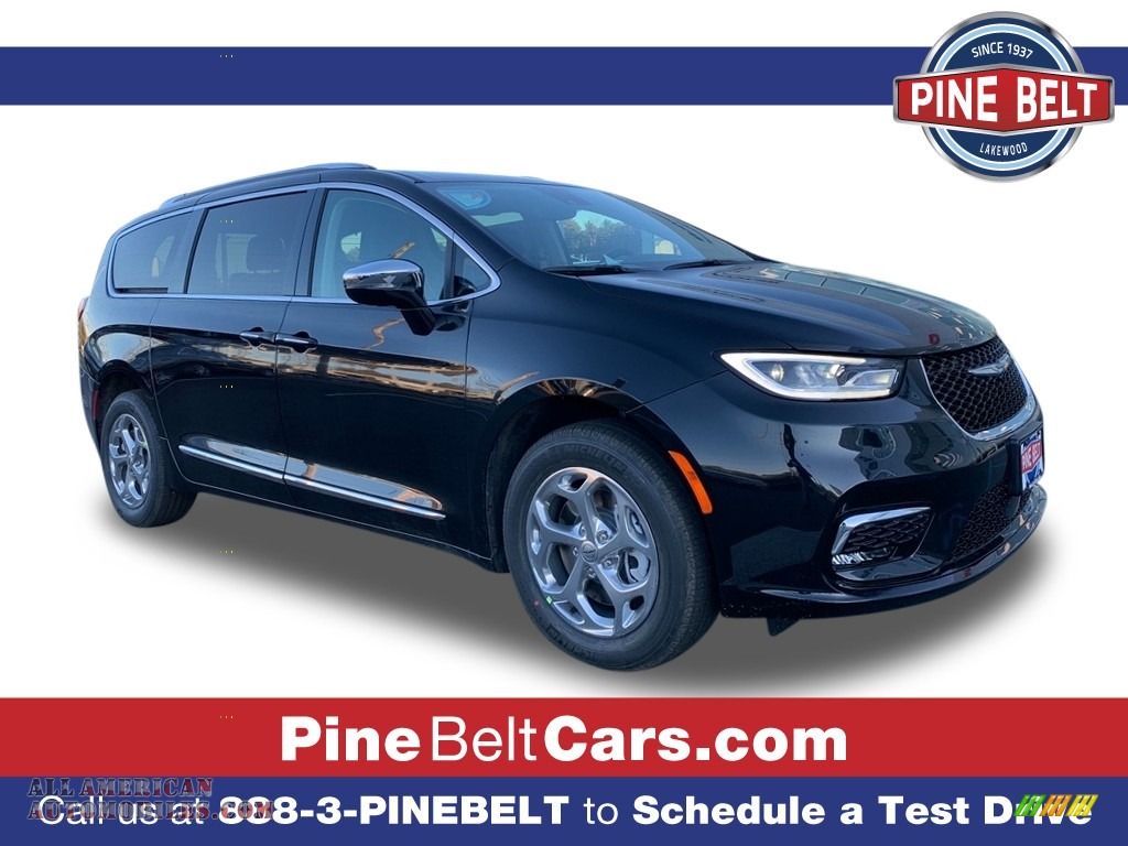 2021 Pacifica Limited AWD - Brilliant Black Crystal Pearl / Black/Alloy photo #1