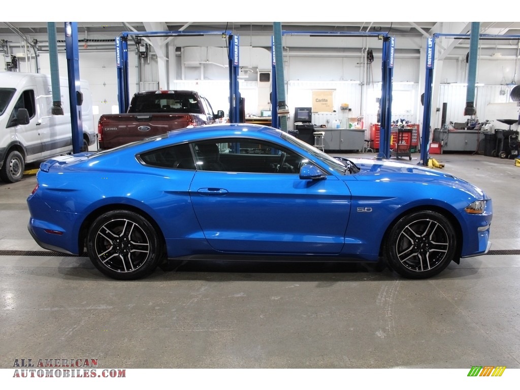 2019 Mustang GT Fastback - Velocity Blue / Ebony photo #4