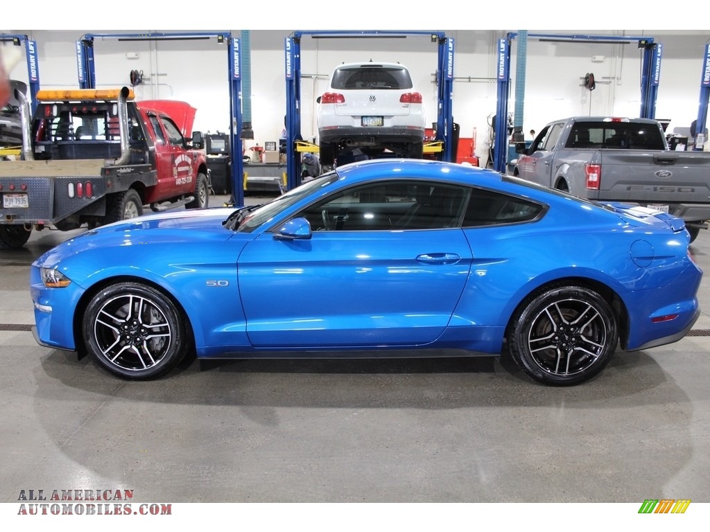 2019 Mustang GT Fastback - Velocity Blue / Ebony photo #8