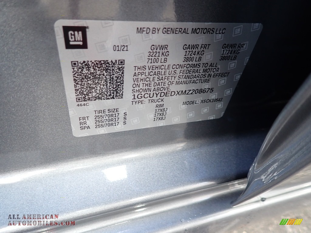 2021 Silverado 1500 LT Crew Cab 4x4 - Satin Steel Metallic / Jet Black photo #14
