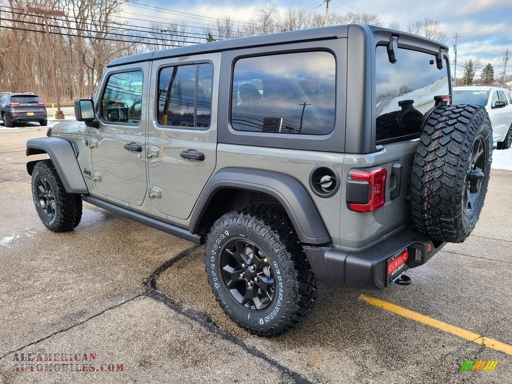 2021 Wrangler Unlimited Willys 4x4 - Sting-Gray / Black photo #9