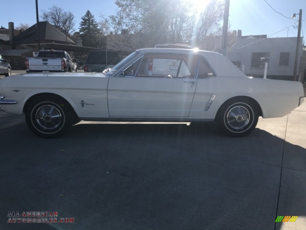 1965 Mustang Coupe - Wimbledon White / Red photo #6