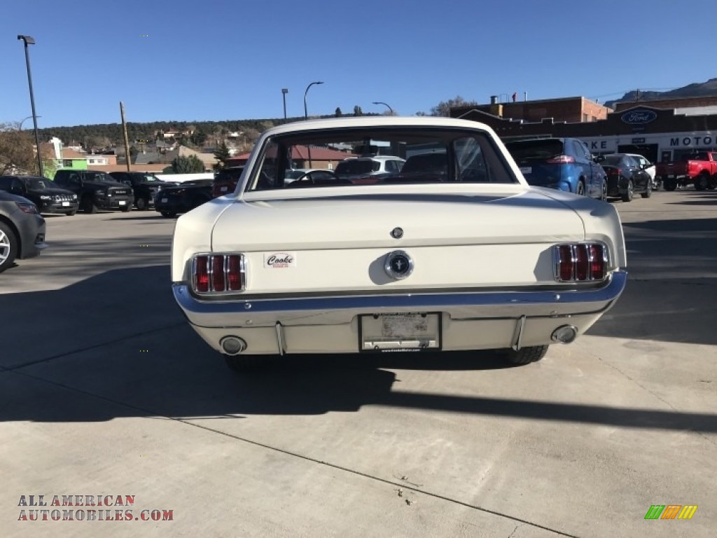 1965 Mustang Coupe - Wimbledon White / Red photo #16