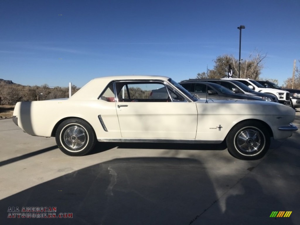 1965 Mustang Coupe - Wimbledon White / Red photo #18