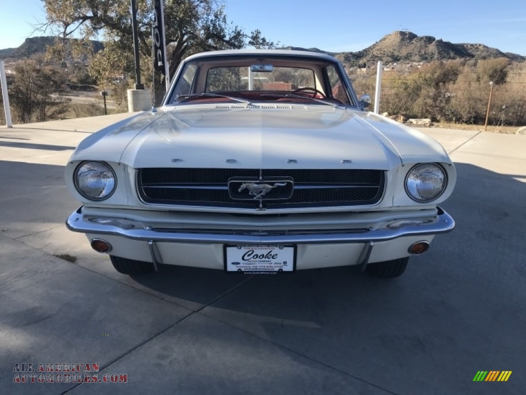 1965 Mustang Coupe - Wimbledon White / Red photo #32