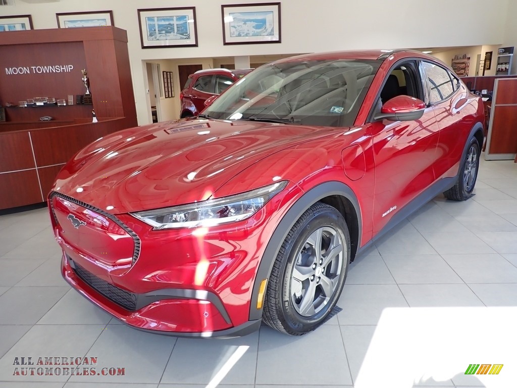 2021 Mustang Mach-E Select eAWD - Rapid Red Metallic / Black Onyx photo #6