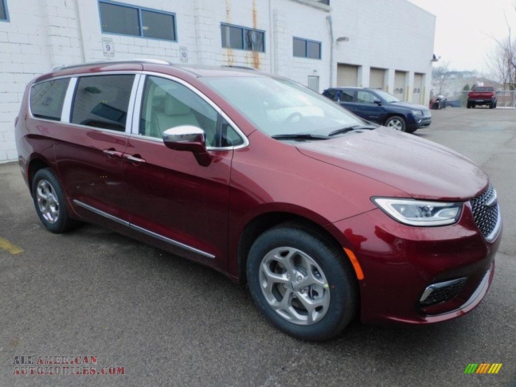 2021 Pacifica Limited AWD - Velvet Red Pearl / Black photo #3