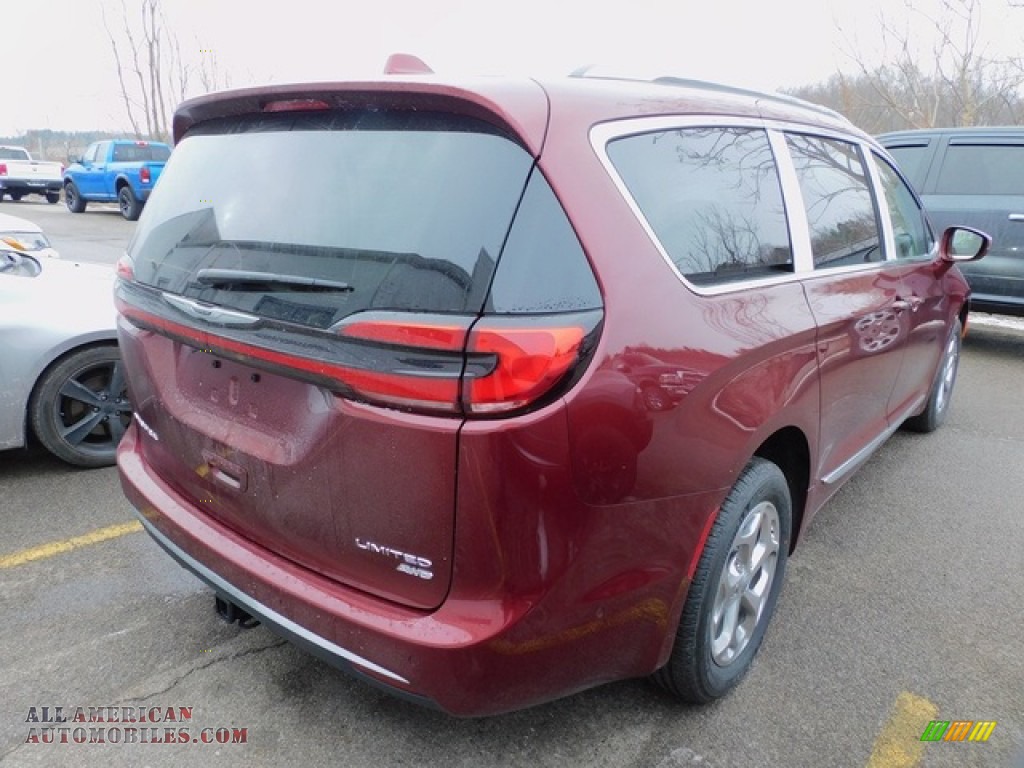 2021 Pacifica Limited AWD - Velvet Red Pearl / Black photo #5
