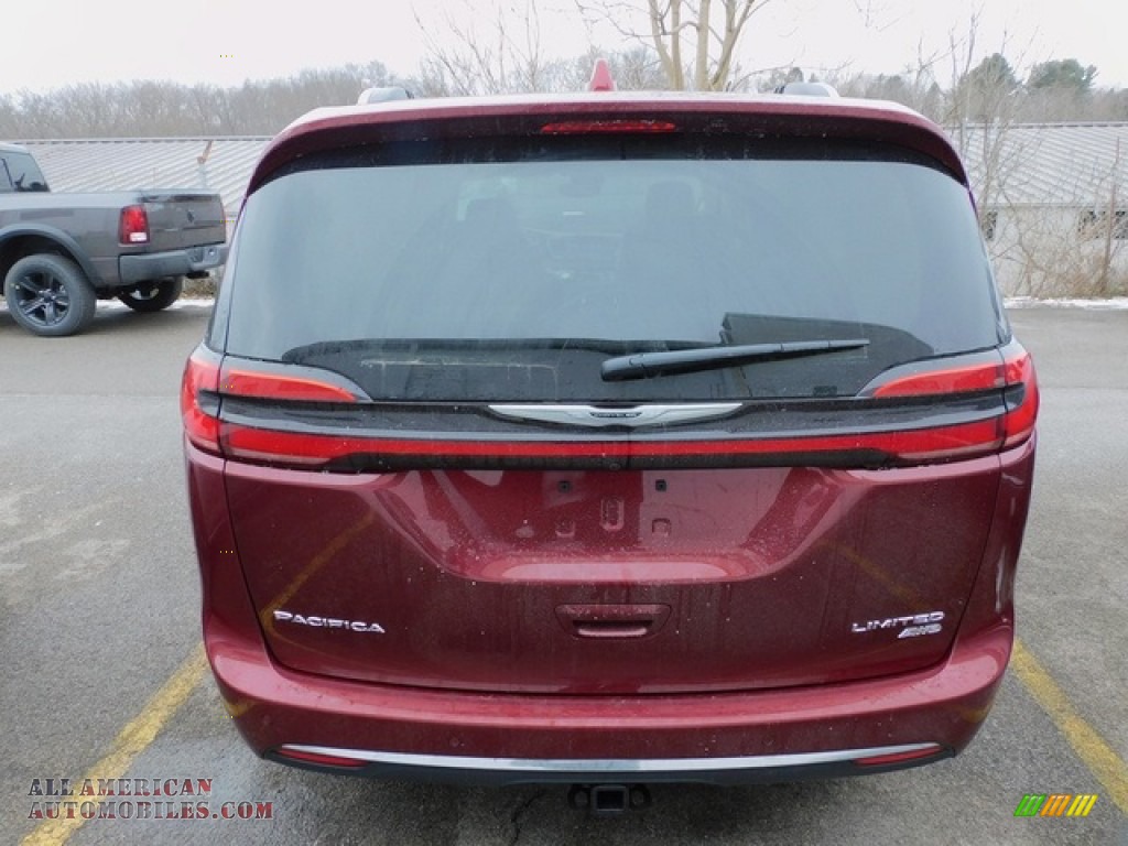 2021 Pacifica Limited AWD - Velvet Red Pearl / Black photo #6