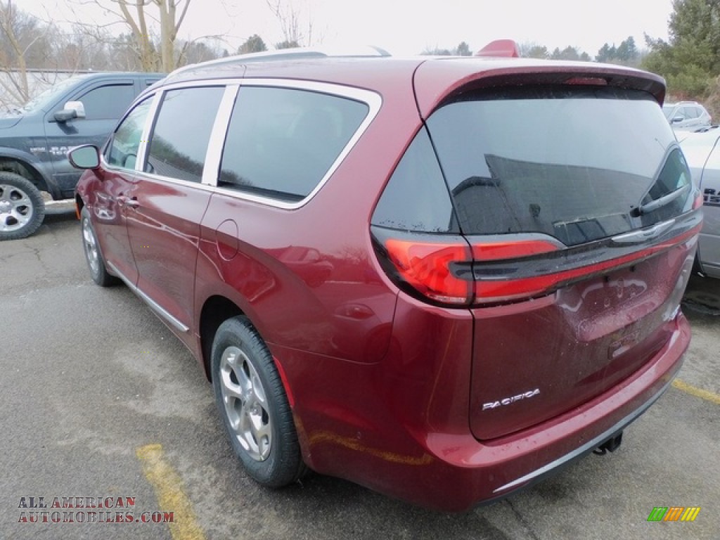 2021 Pacifica Limited AWD - Velvet Red Pearl / Black photo #8