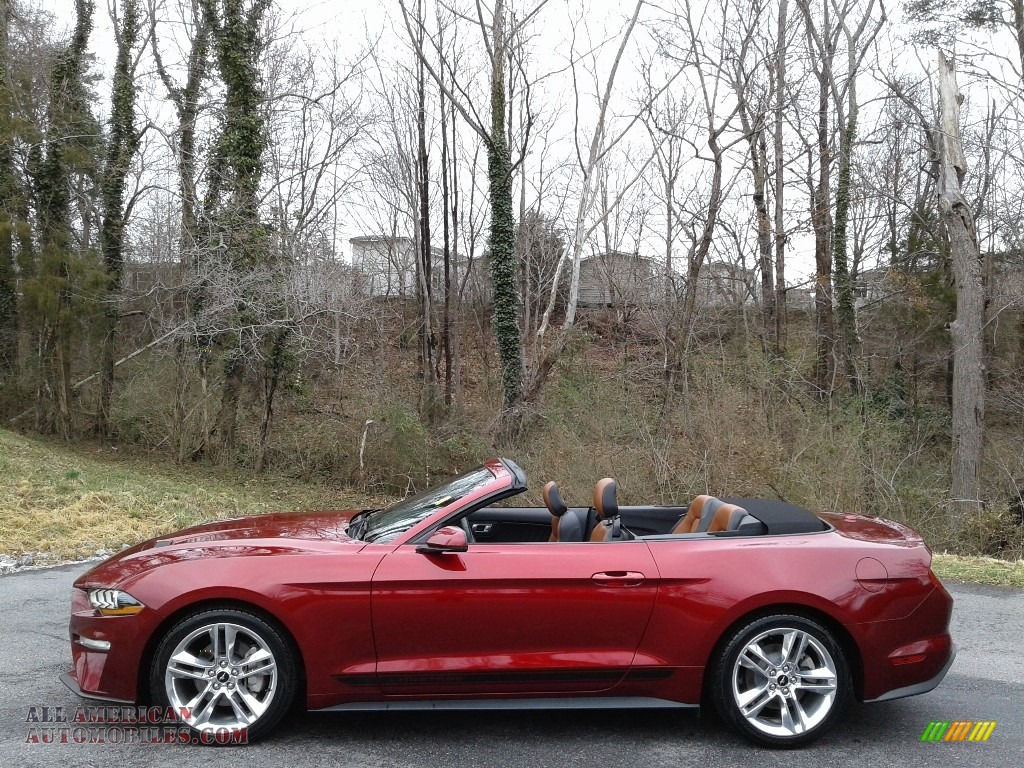 2019 Mustang EcoBoost Convertible - Ruby Red / Tan photo #3
