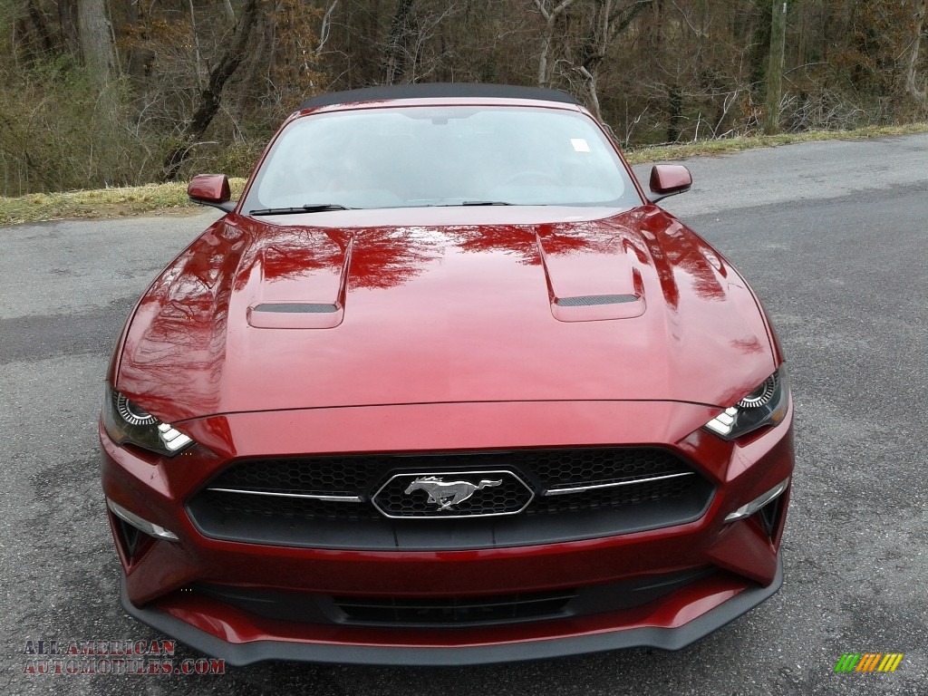 2019 Mustang EcoBoost Convertible - Ruby Red / Tan photo #5