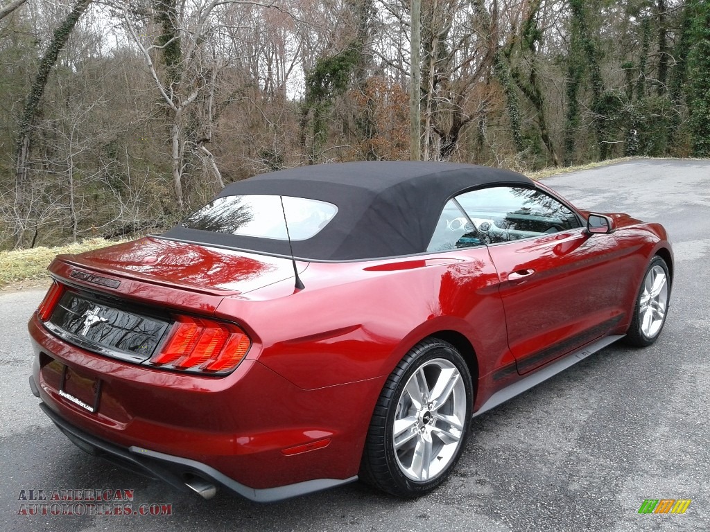 2019 Mustang EcoBoost Convertible - Ruby Red / Tan photo #8