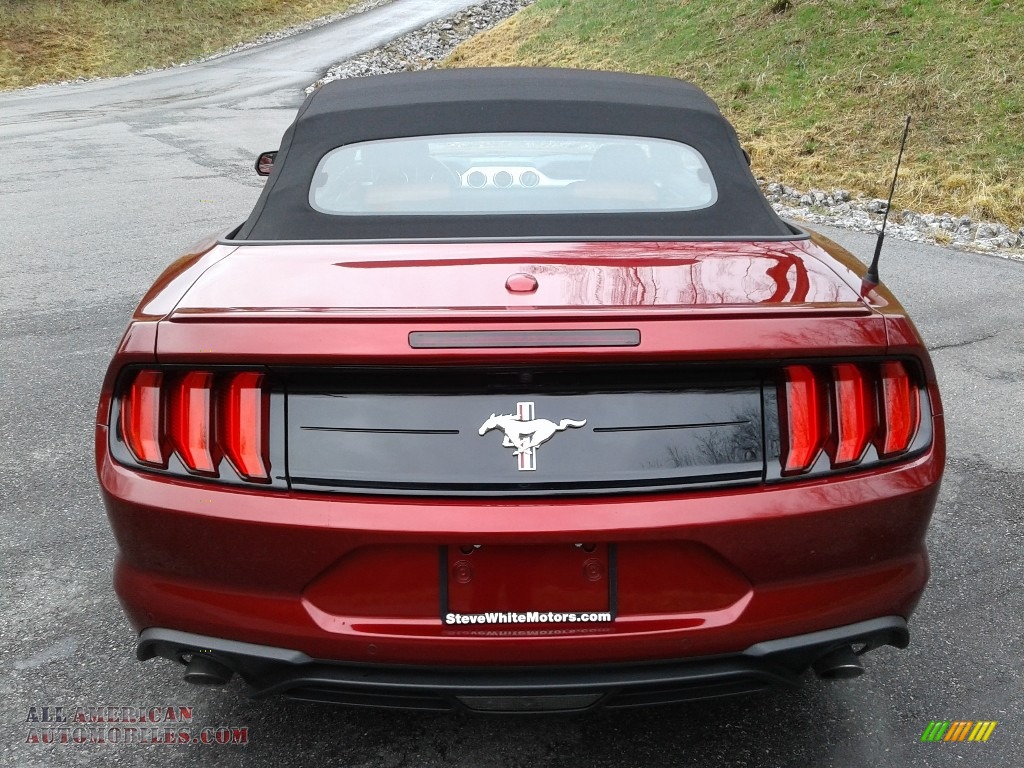 2019 Mustang EcoBoost Convertible - Ruby Red / Tan photo #9