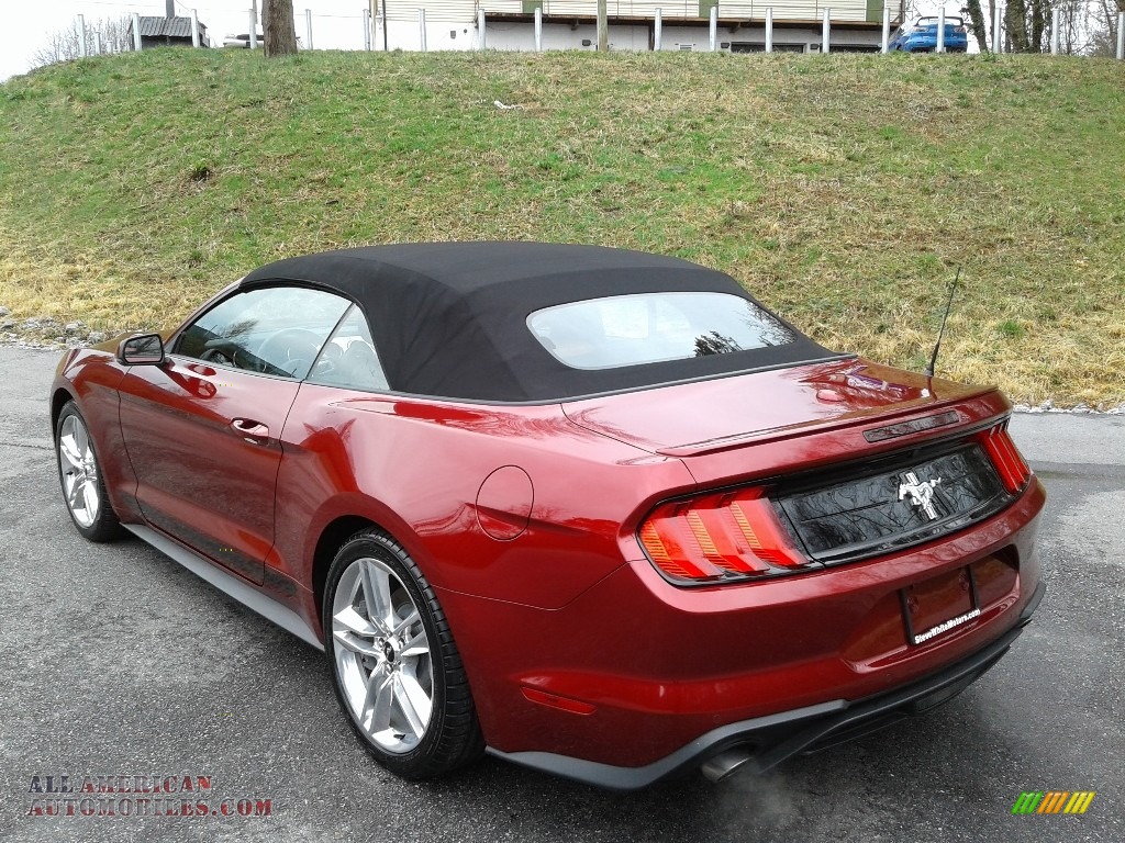 2019 Mustang EcoBoost Convertible - Ruby Red / Tan photo #10