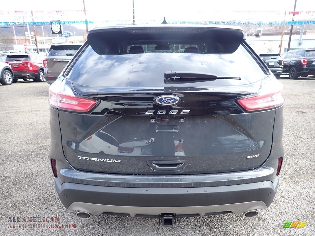 2021 Edge Titanium AWD - Carbonized Gray Metallic / Ebony photo #8