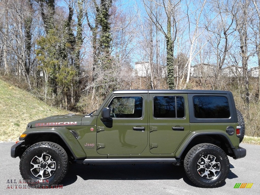 Sarge Green / Black Jeep Wrangler Unlimited Rubicon 4x4