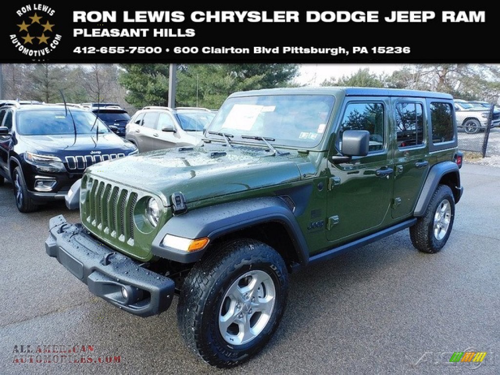 2021 Wrangler Unlimited Freedom Edition 4x4 - Sarge Green / Black photo #1