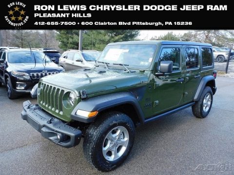 Sarge Green 2021 Jeep Wrangler Unlimited Freedom Edition 4x4