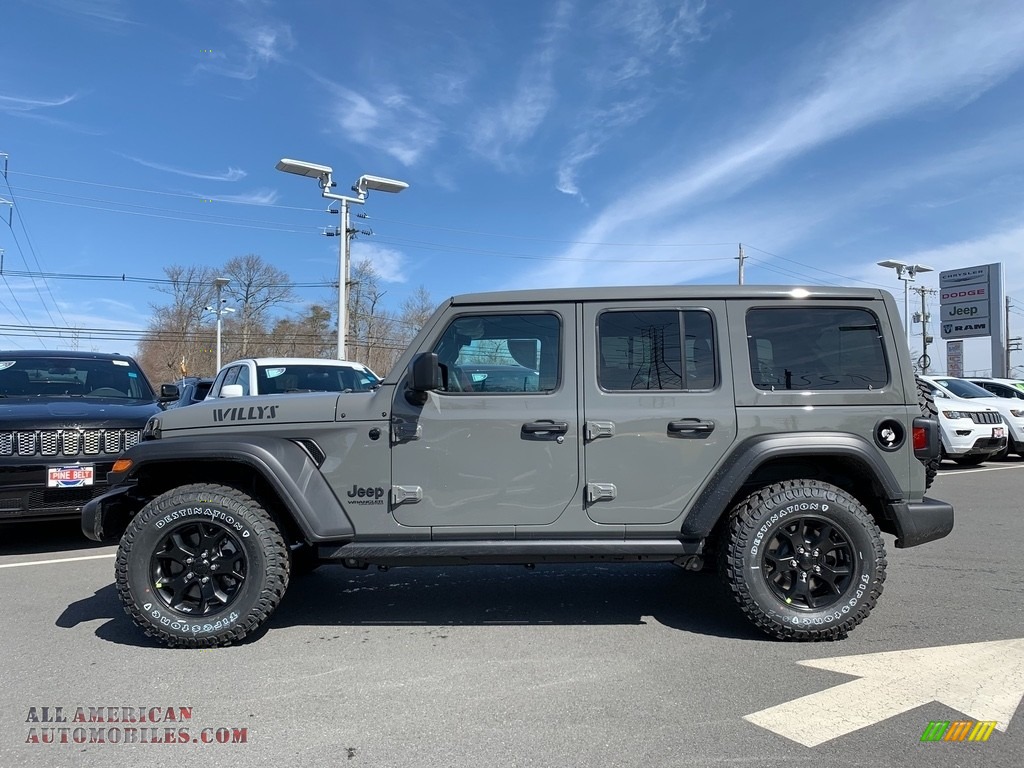 2021 Wrangler Unlimited Willys 4x4 - Sting-Gray / Black photo #4