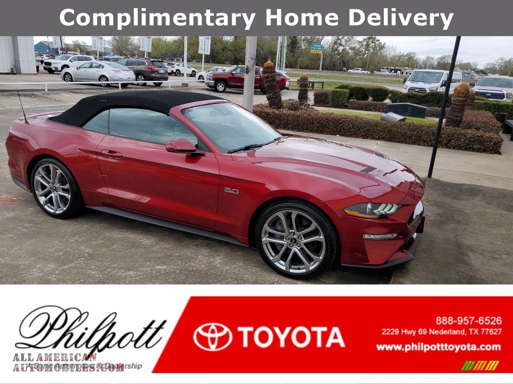 Ruby Red / Ebony Ford Mustang GT Premium Convertible