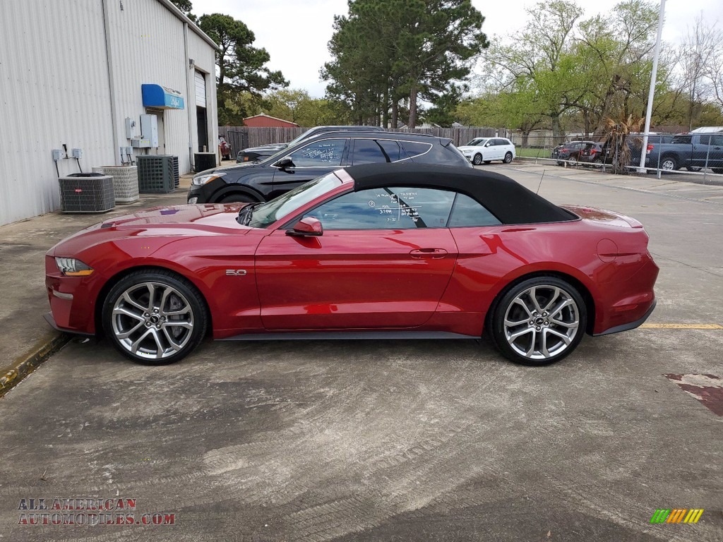 2019 Mustang GT Premium Convertible - Ruby Red / Ebony photo #7