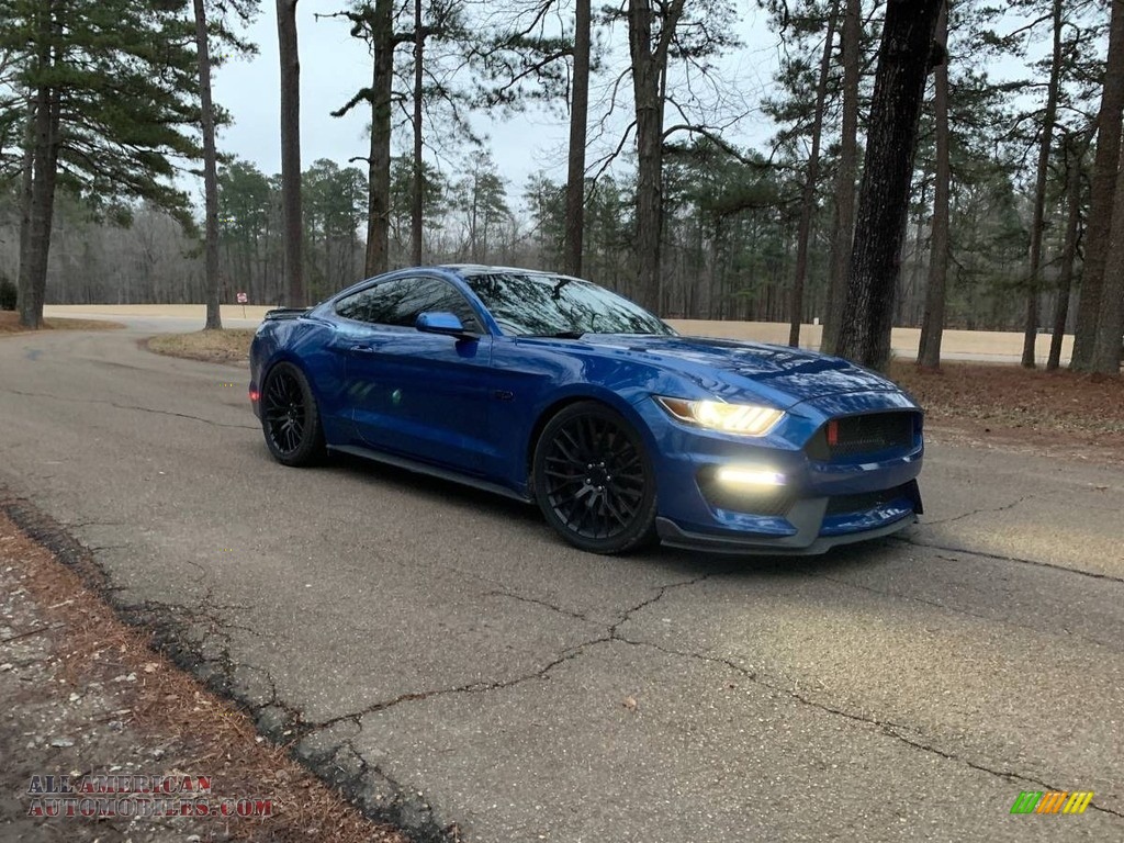 Lightning Blue / Ebony Ford Mustang GT Coupe