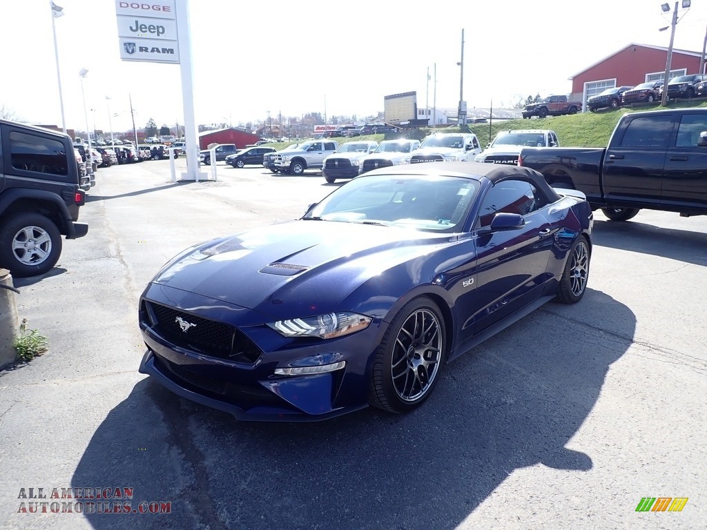 2019 Mustang GT Premium Convertible - Kona Blue / Ebony photo #1
