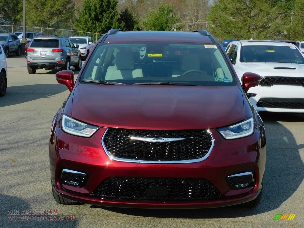 2021 Pacifica Touring L AWD - Velvet Red Pearl / Cognac/Alloy photo #2