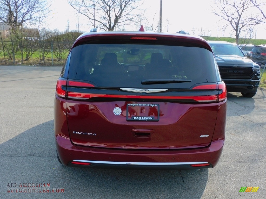2021 Pacifica Touring L AWD - Velvet Red Pearl / Cognac/Alloy photo #6