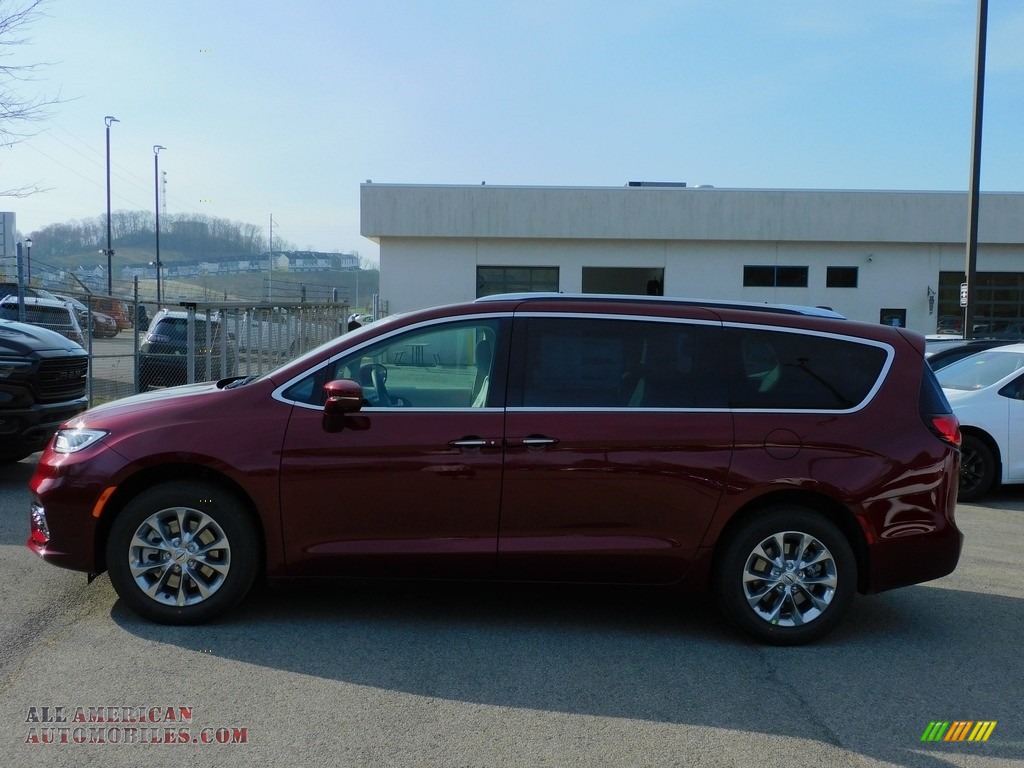 2021 Pacifica Touring L AWD - Velvet Red Pearl / Cognac/Alloy photo #9