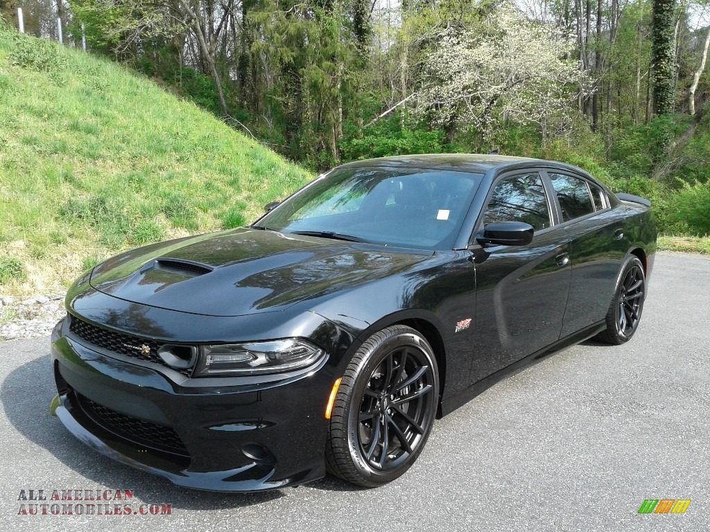 2020 Charger Scat Pack - Pitch Black / Black photo #3