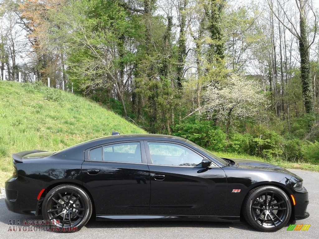 2020 Charger Scat Pack - Pitch Black / Black photo #6