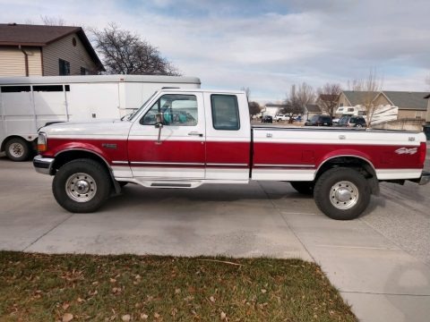 Oxford White 1996 Ford F250 XLT Extended Cab 4x4
