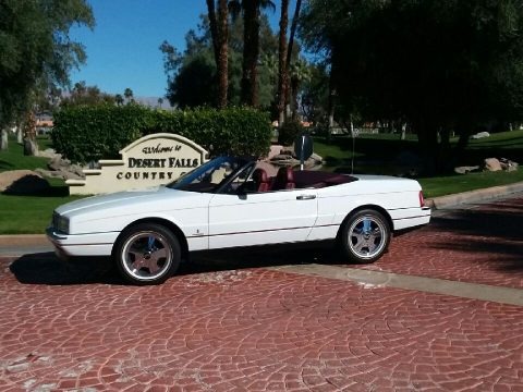 White 1991 Cadillac Allante Convertible