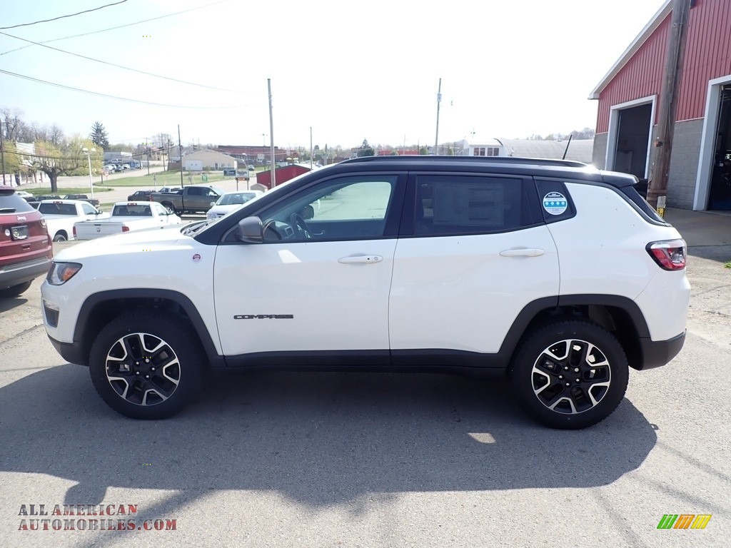 2021 Compass Trailhawk 4x4 - White / Black/Ruby Red photo #2
