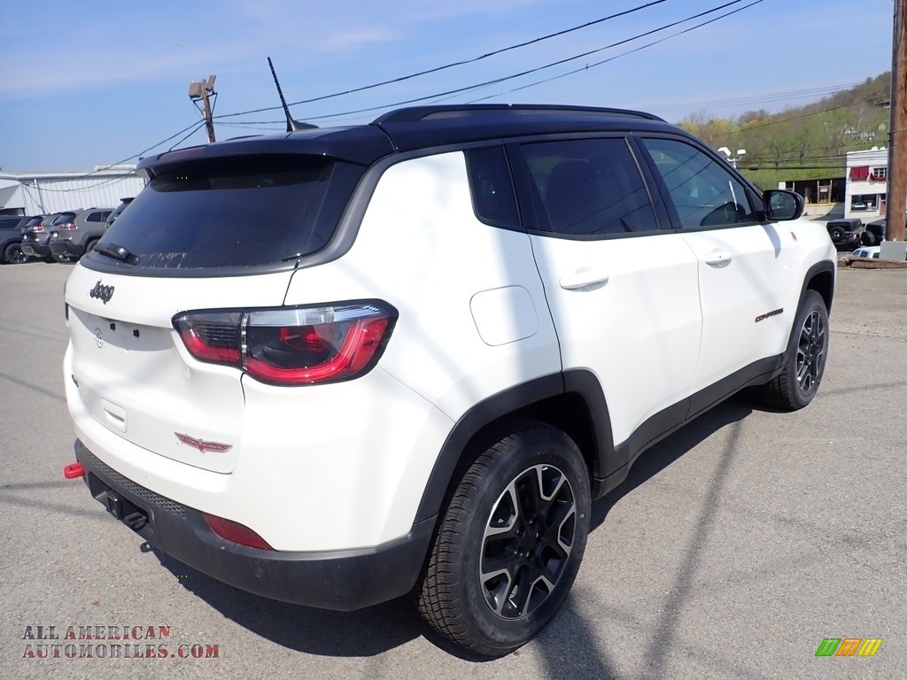 2021 Compass Trailhawk 4x4 - White / Black/Ruby Red photo #5