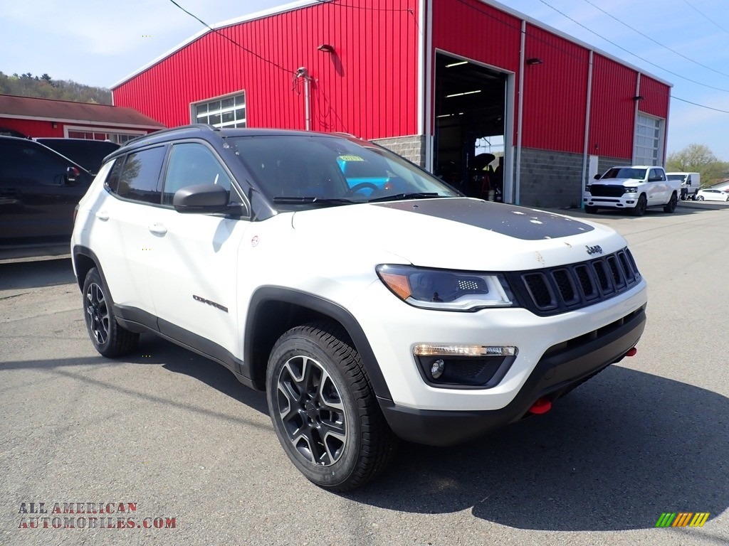 2021 Compass Trailhawk 4x4 - White / Black/Ruby Red photo #7