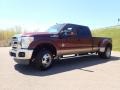 Ford F350 Super Duty Lariat Crew Cab 4x4 Dually Vermillion Red photo #8