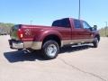 Ford F350 Super Duty Lariat Crew Cab 4x4 Dually Vermillion Red photo #15