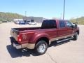 Ford F350 Super Duty Lariat Crew Cab 4x4 Dually Vermillion Red photo #16
