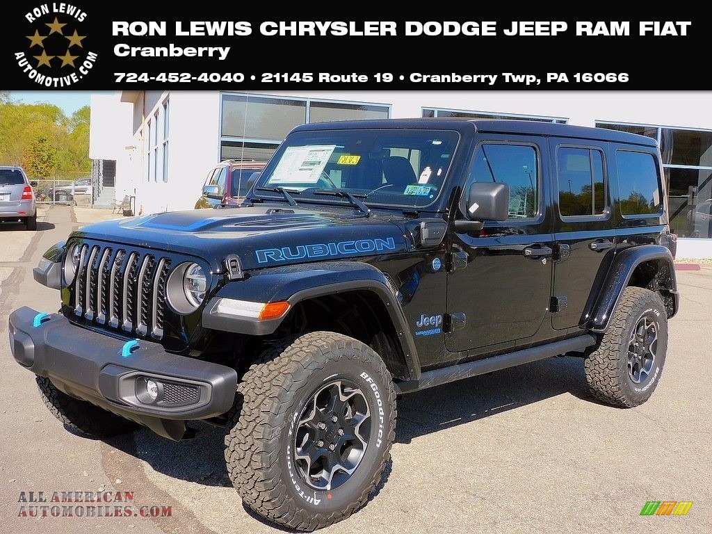 2021 Jeep Wrangler Unlimited Rubicon 4xe Hybrid In Black For Sale Photo