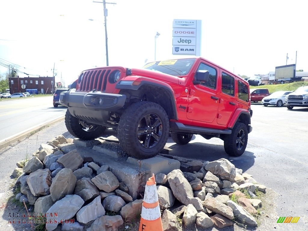 Firecracker Red / Black Jeep Wrangler Unlimited Altitude 4x4
