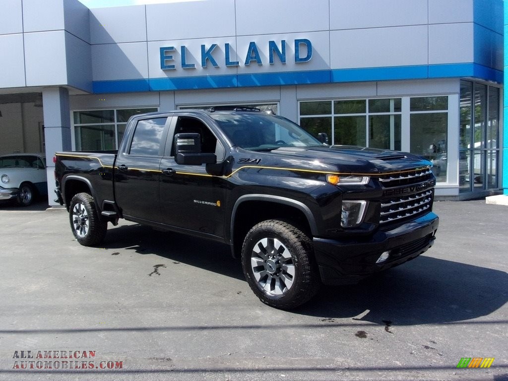 Mosaic Black Metallic / Jet Black/Carhartt Brown Chevrolet Silverado 2500HD LTZ Crew Cab 4x4