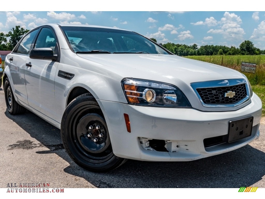 White / Black Chevrolet Caprice Police Sedan