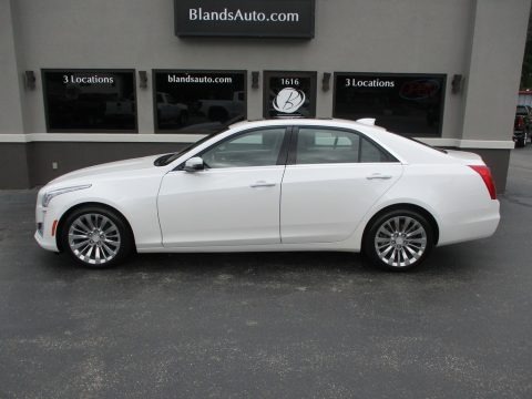 Crystal White Tricoat 2015 Cadillac CTS 2.0T Luxury AWD Sedan
