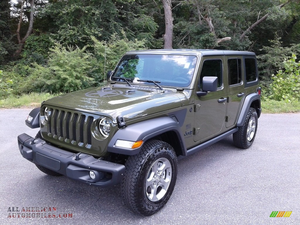 2021 Wrangler Unlimited Freedom Edition 4x4 - Sarge Green / Black photo #3