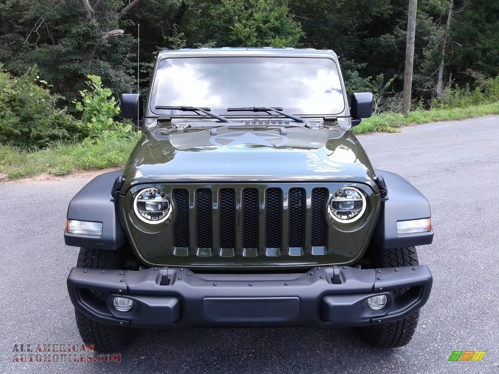 2021 Wrangler Unlimited Freedom Edition 4x4 - Sarge Green / Black photo #4